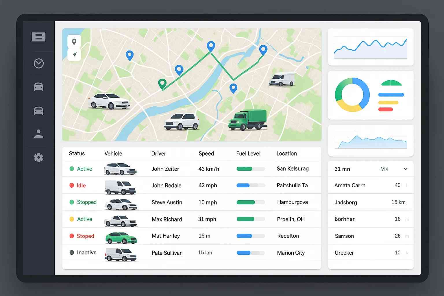Multi-vehicle Admin Panel