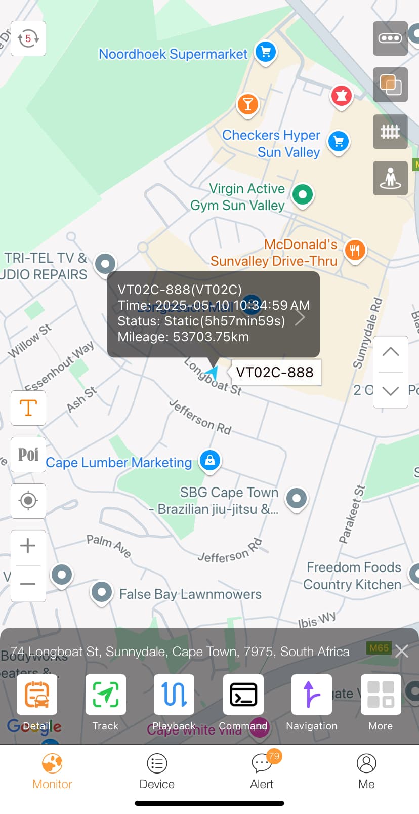 Fleetic mobile app interface